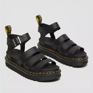 Dr. Martens Blaire Hydro Leather Strap Sandals Size 7